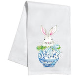 Kitchen Towel- Bunny in Chinoiserie Pot