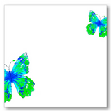 Butterfly Watercolor Green Notepad