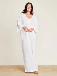 MC Sun Soaked Crinkle Cotton V-Neck Caftan