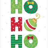 Christmas Card Box Ho Ho Ho