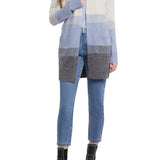 L/S Swt Cardigan w/ Pockets- Slate Blue