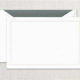 Charcoal Triple Hairline Frame Cards On Pearl White CC3789