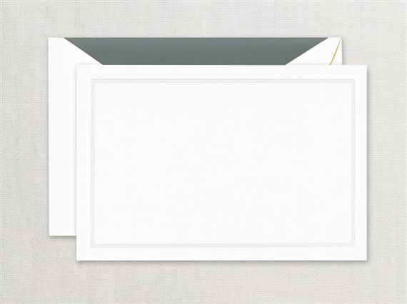 a white envelope with a white border