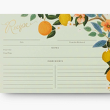 Citrus Grove Recipe Card Pack of 12
