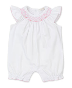 CLB Summer Bishop 23 White/Pink Short Playsuit