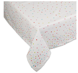 Confetti Toss Print Printed Tablecloth