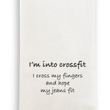 Crossfit Words Only Dish Towel