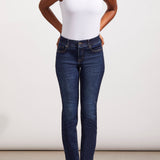 Sophia 5 Pockets Curvy Straight Pant- Deep Ocean