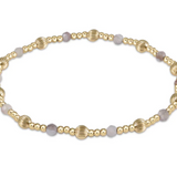 Dignity Sincerity Pattern 4mm Bead Bracelet- Botswana Agate