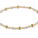 Dignity Sincerity Pattern 4mm Bead Bracelet- Rose Quartz
