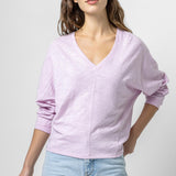 V-Neck Dolman with Seam Detail