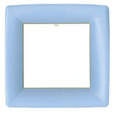 Square Light Blue Dinner Plate