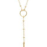 15" Drop Simplicity Necklace Cross