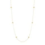 41” Necklace Simplicity Chain Gold- Classic Beaded Signature Cross Gold