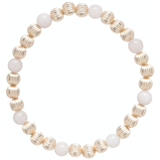 Dignity Gold Sincerity Pattern 6mm Bead Turq Agate
