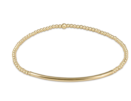 egirl Classic Gold 2mm Bead Bracelet- Bliss Bar Gold