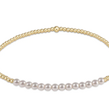 egirl Gold Bliss 2mm Bead Bracelet- Pearl