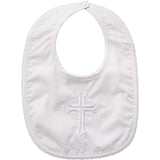 Christening Bib- Boy (Plain Cross)
