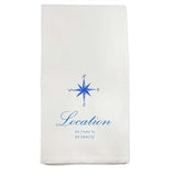 Compass Rose Lake Oconee Dishtowel