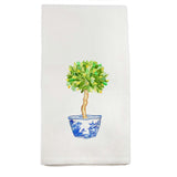 Lemon Tree In Blue & White Dishtowel