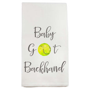 Tennis Baby Got Backhand Dish Towel D682