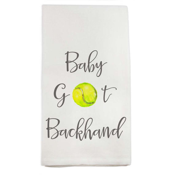 Tennis Baby Got Backhand Dish Towel D682