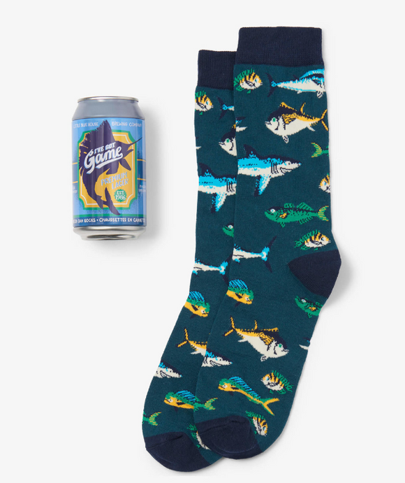 Game Fish Men's Beer Can Socks