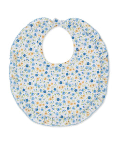 Floral Fantasy Multi Blue Bib