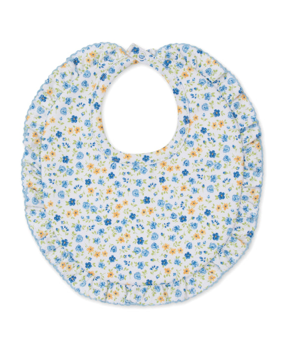 Floral Fantasy Multi Blue Bib