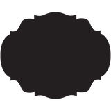 Die Cut Black French Frame Placemat- 12 Sheets