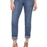 Audrey Girlfriend Crop Denim- Dark Vintage 8