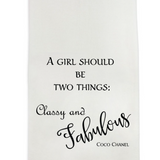 A Girl Should Be Dish Towel
