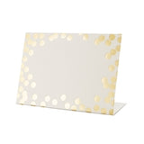 Gold Confetti Place Card- Pack of 12