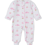 Hole In One Footie with Zipper | Pink