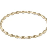 Harmony Grateful Pattern 2mm Bead Bracelet- Gold