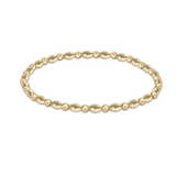 Harmony Grateful Pattern 2.5mm Bead Bracelet- Gold