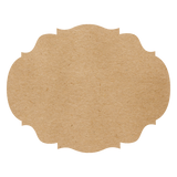 Die Cut Kraft French Frame Placemat- 12 Sheets