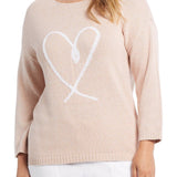 Cotton Knit Sweater- Pink Pebble