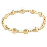 Honesty Gold Sincerity Pattern 6mm Bracelet- Textured