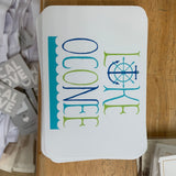 Postcard- My Town Lake Oconee (Nautical "A" + Water)