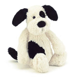 Bashful Puppy Black & Cream Medium