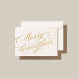 Engraved Merry Christmas Enclosure Card