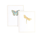 Jeweled Insects Foil Embossed Note