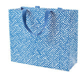 Gift Bag Fretwork Blue