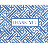 Fret Work Blue Thank you Note