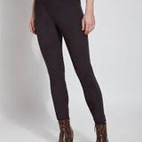 High Waist Suede Legging Black L