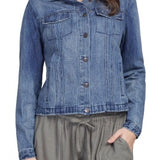 Lyocell Denim Jean Jacket- Antique Blue S