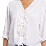 Kimono Sleeve Blouse- White