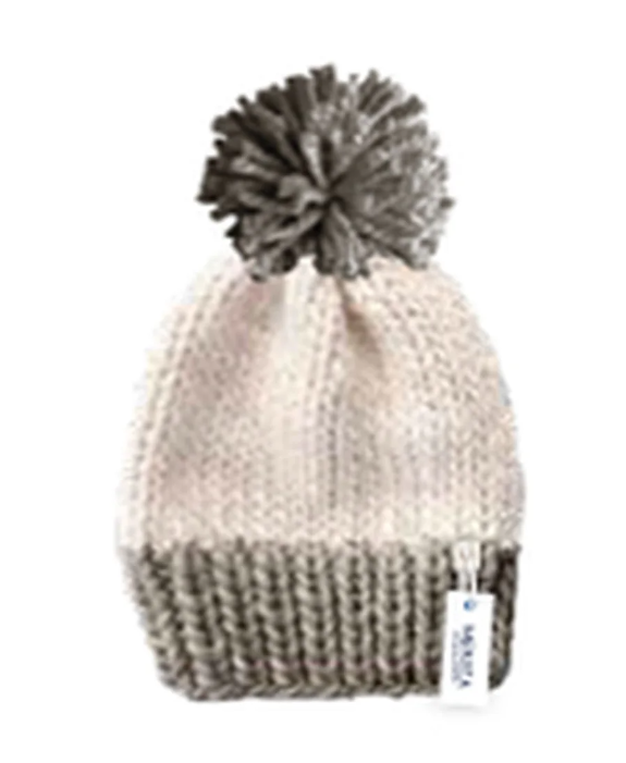 Knit Hat w/ Oversized Pom