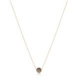 16" Necklace Gold- Admire Labradorite